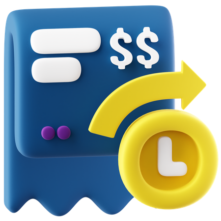 Payment History  3D Icon