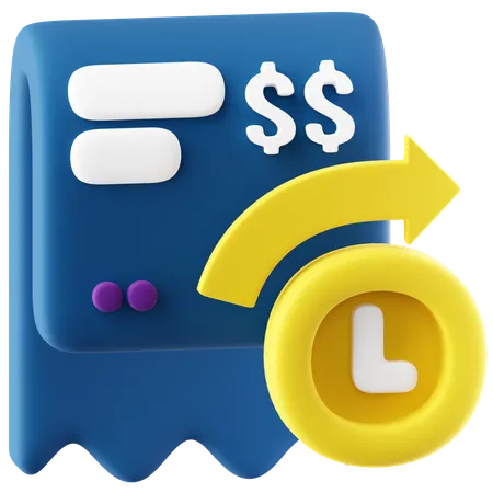Payment History  3D Icon