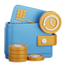 payment history 3d illustration