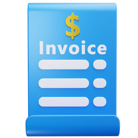 Payment Invoice  3D Icon