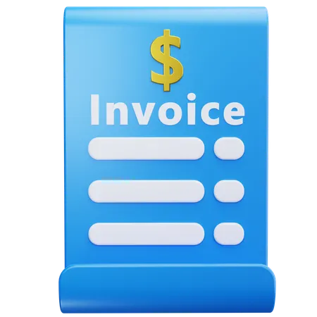 Payment Invoice  3D Icon