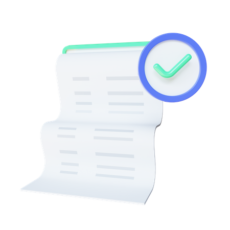 Payment Invoice  3D Icon