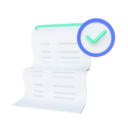 Payment Invoice  3D Icon