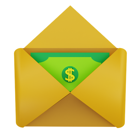 Payment letter  3D Illustration