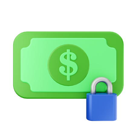 Payment Lock  3D Icon