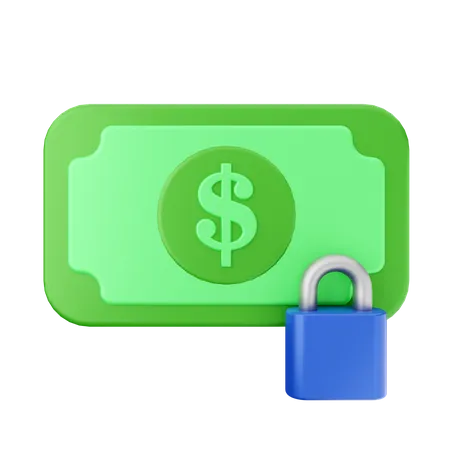 Payment Lock  3D Icon
