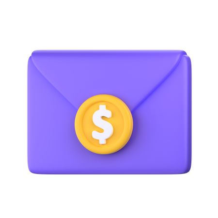 Payment Mail  3D Icon