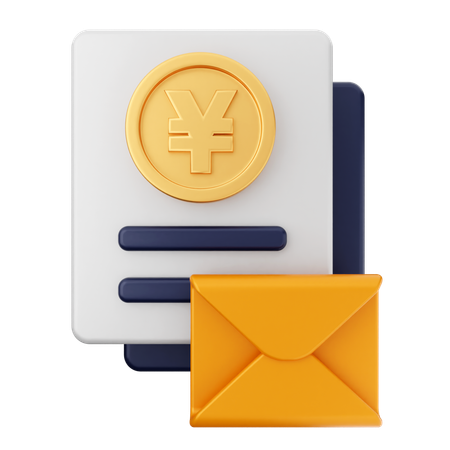 Payment Mail Message  3D Icon