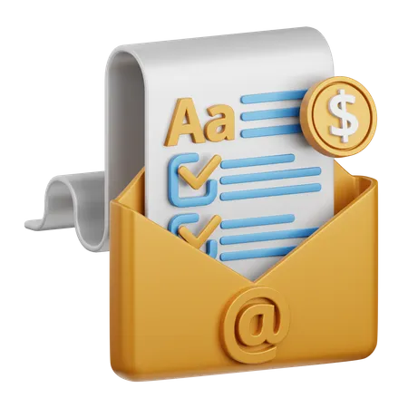 Payment Message 3D Icon