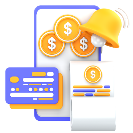Payment Notification  3D Icon