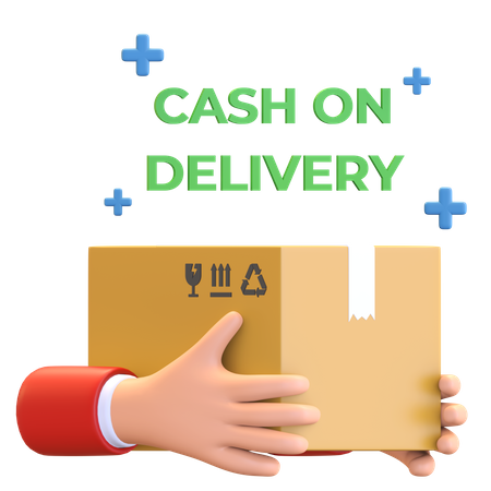 Payment on delivery  3D Illustration