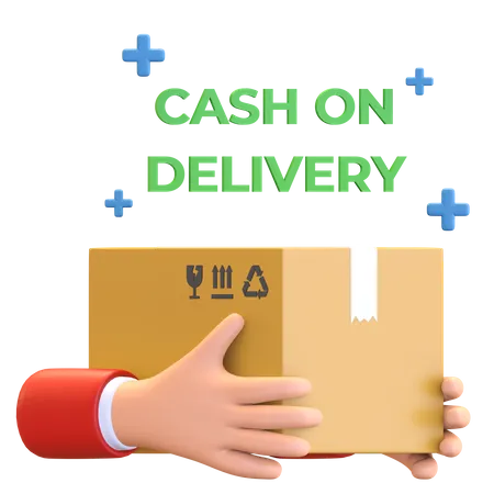 Payment on delivery  3D Illustration