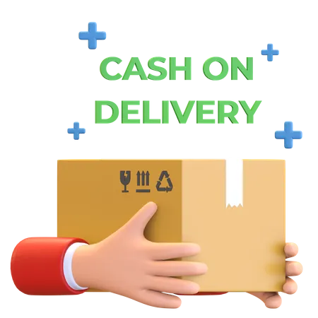 Payment on delivery 3D Illustration