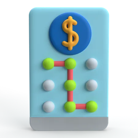 Payment Pattern Lock  3D Icon