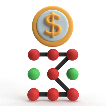Payment Pattern Lock  3D Icon