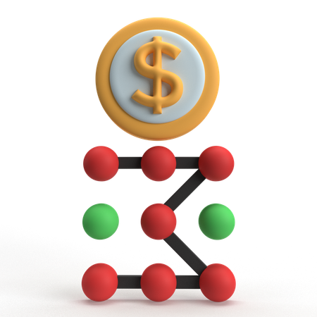 Payment Pattern Lock  3D Icon