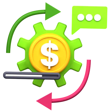Payment Process 3 D Icon Illustration 3D Icon