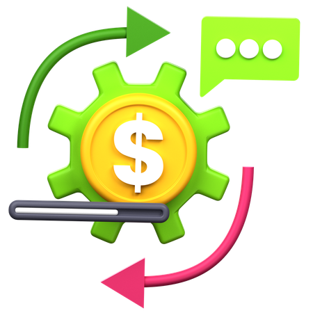 Payment Process  3D Icon