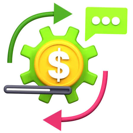 Payment Process  3D Icon