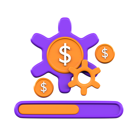 Payment Process Loading  3D Icon