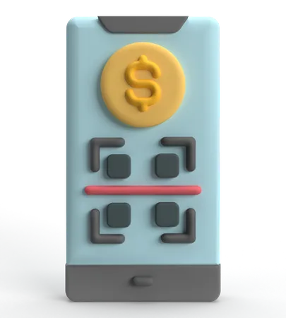 Payment QR Code  3D Icon