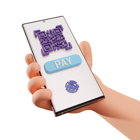 Payment Qr Code  3D Illustration