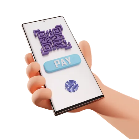 Payment Qr Code  3D Illustration