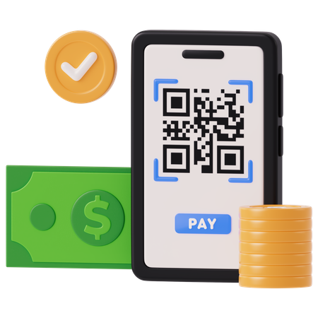 Payment Qr Code  3D Icon
