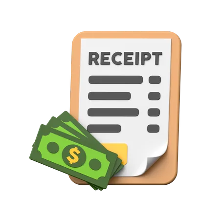 Payment Receipt 3 D Icons Feature A Realistic Design Symbolizing Successful Financial Transactions Providing A Visual Representation Of Payment Confirmation 3D Icon