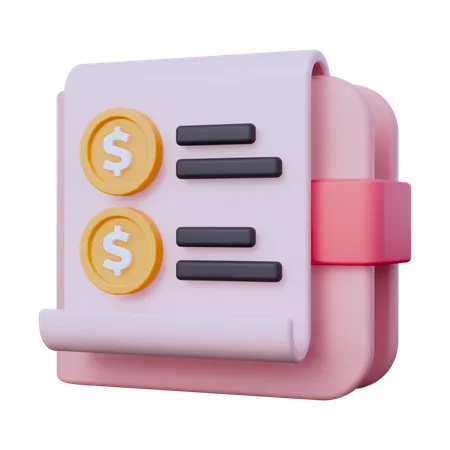 Payment Receipt  3D Icon