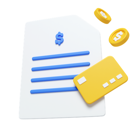 Payment Receipt  3D Icon