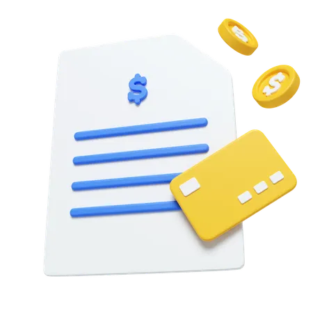 Payment Receipt  3D Icon