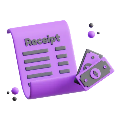 Payment Receipt  3D Icon