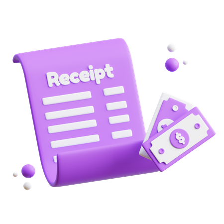 Payment Receipt  3D Icon