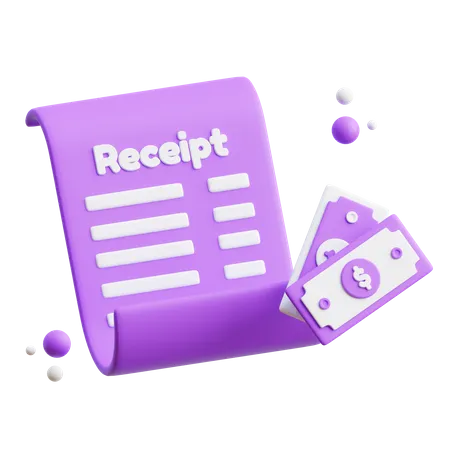 Payment Receipt  3D Icon