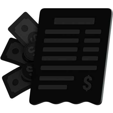 Payment Receipt  3D Icon