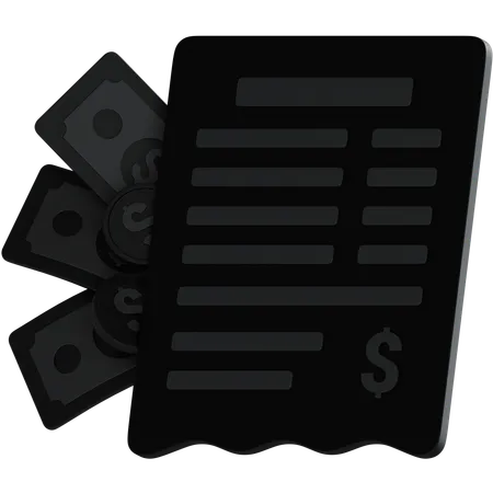 Payment Receipt  3D Icon