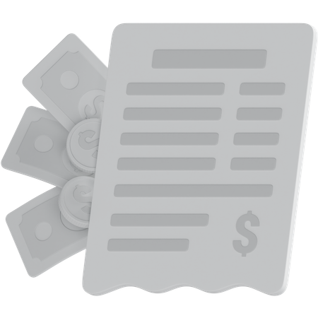 Payment Receipt  3D Icon