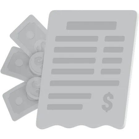 Payment Receipt  3D Icon