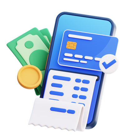 Payment Receipt  3D Icon