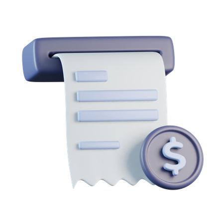 Payment Receipt  3D Icon