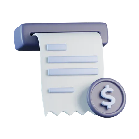 Payment Receipt  3D Icon