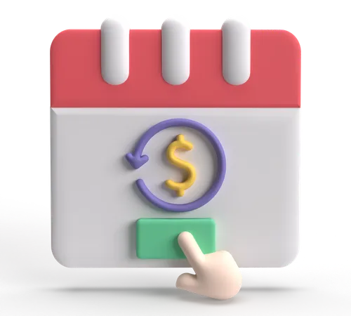 Payment Renew  3D Icon