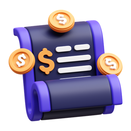 Payment Report  3D Icon