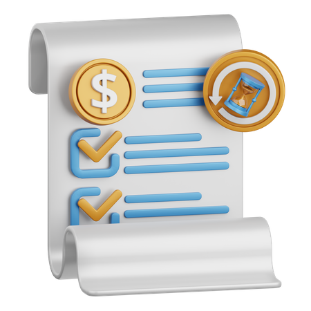 Payment Report  3D Icon