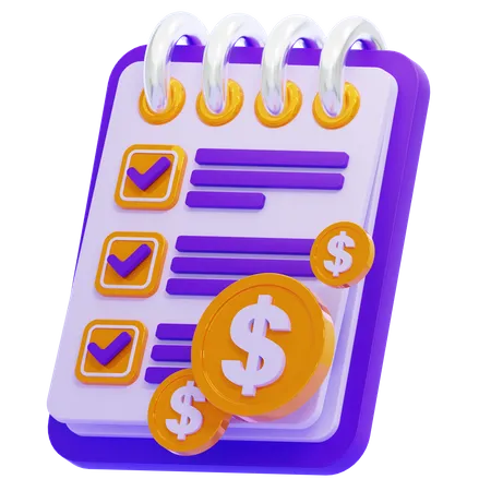PAYMENT REPORT CHECKLIST  3D Icon