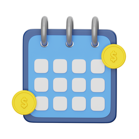 Payment schedhule  3D Icon