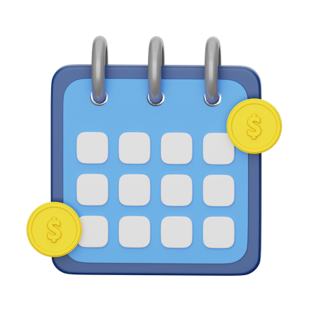 Payment schedhule  3D Icon