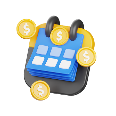 Payment Schedule  3D Icon