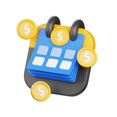 Payment Schedule  3D Icon